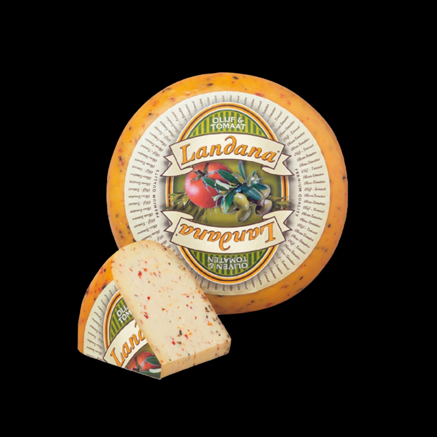 Gouda with Olives and Tomato