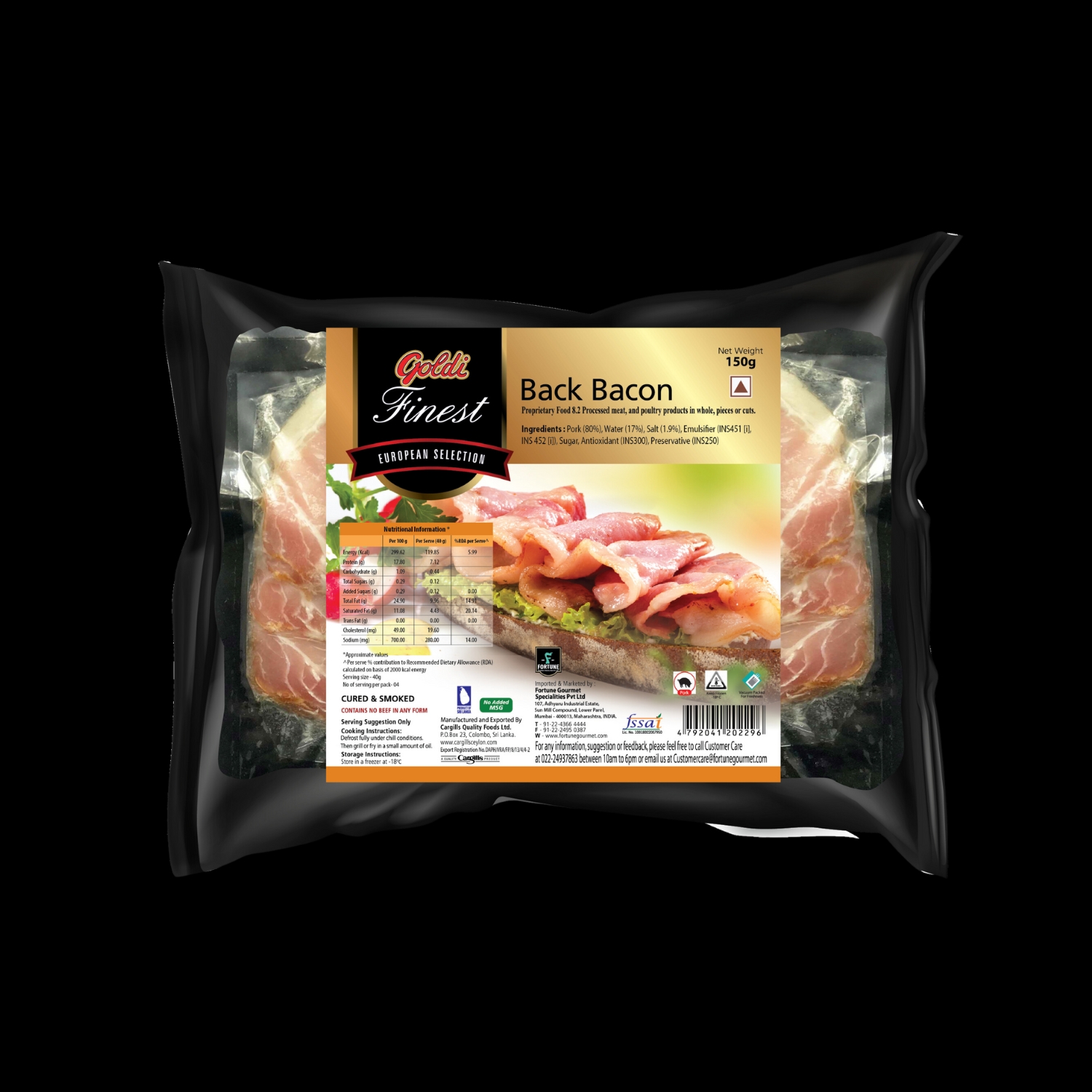 Back Bacon 150 gm