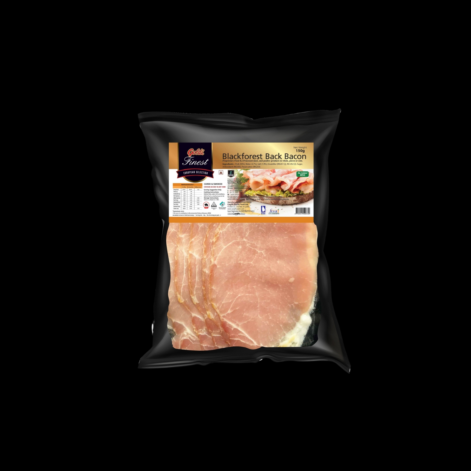 Blackforest Back Bacon 150 gm