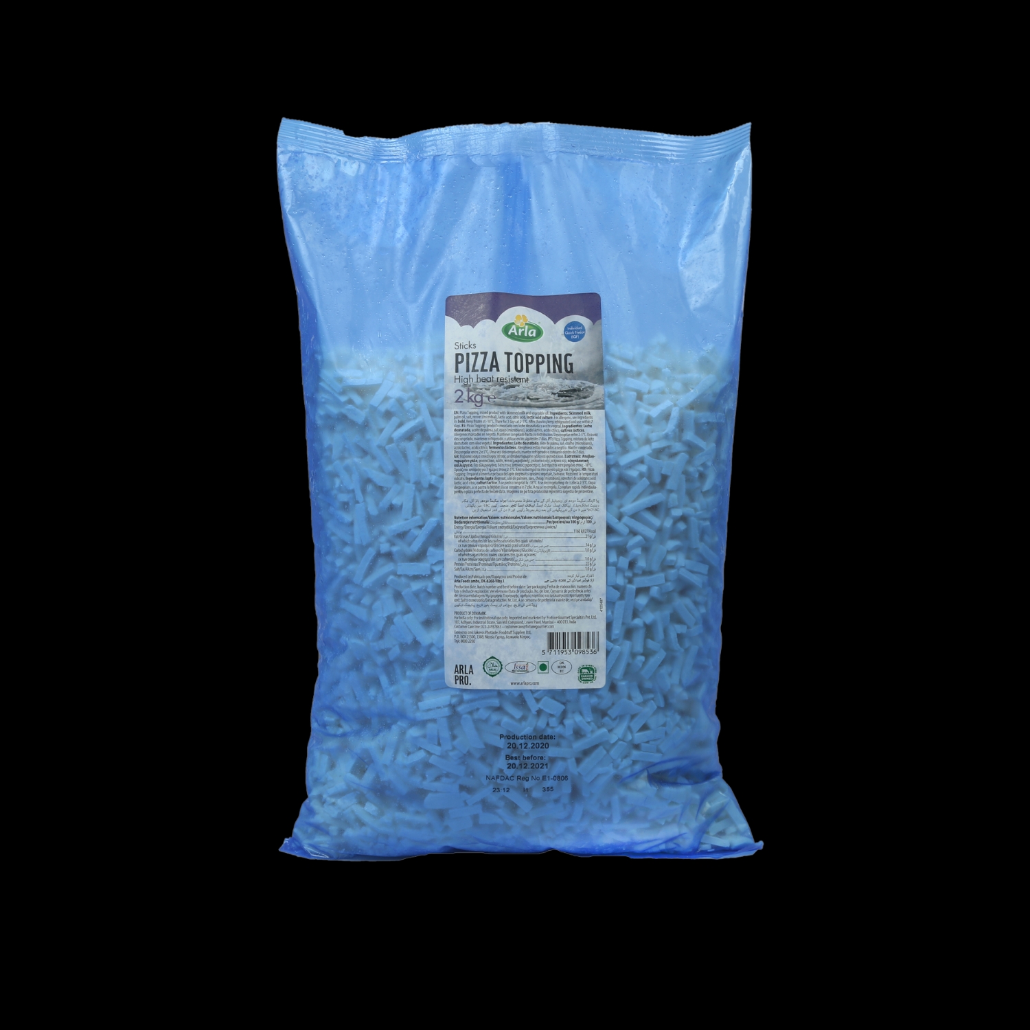 Pizza topping shredded 2 kg