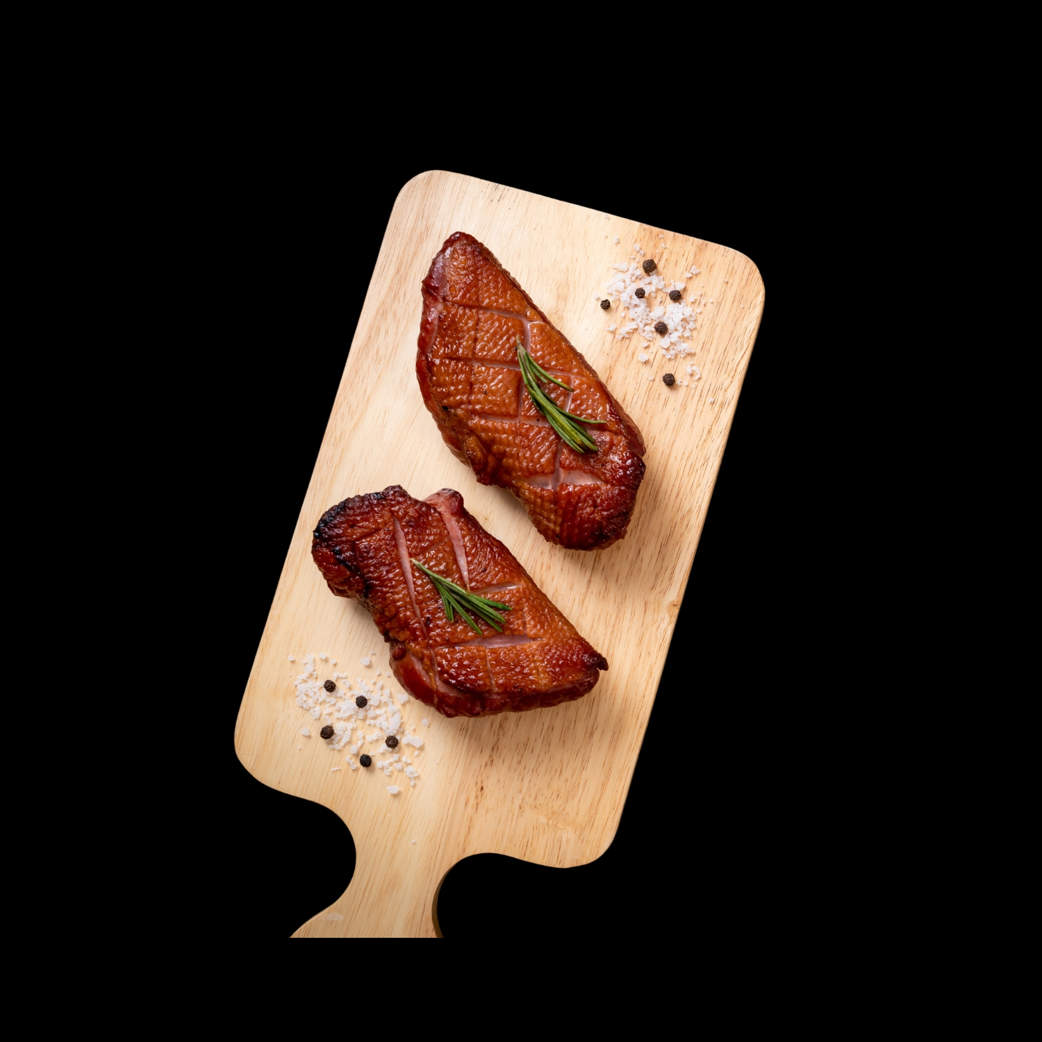 Rolled Smoked duck breast